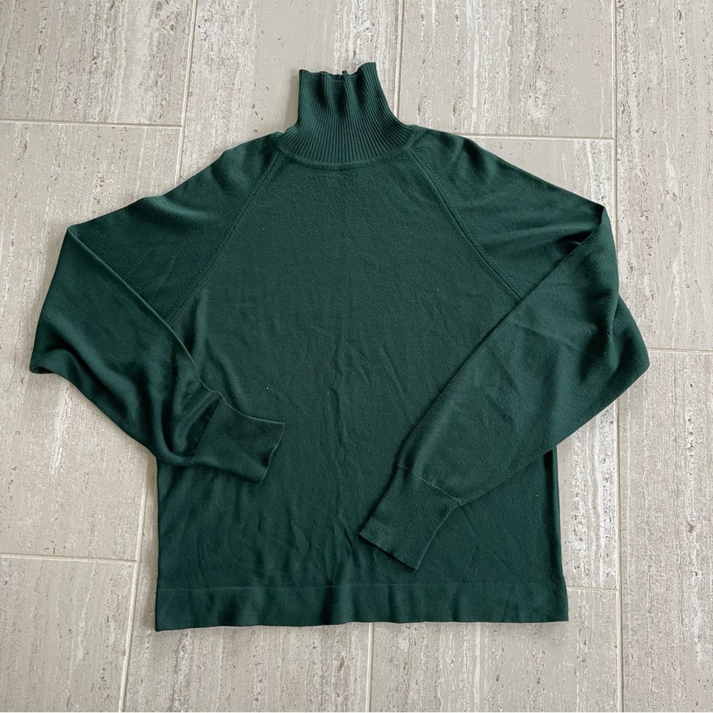 Elegant Royal Jeff by Lord Jeff Forest Green Turtleneck Sweater for Men